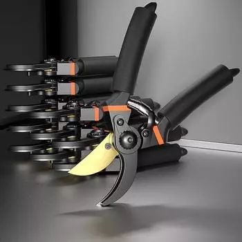 Сверхпрочные профессиональные секаторы с вращающимся лезвием SK5 и титановым покрытием, мягкая ручка для каждого