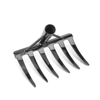 Сверхпрочные стальные садовые грабли с 6/8 острыми зубьями, подходящие для эффективного ухода за газоном и аэрации почвы в небольшом саду 6T