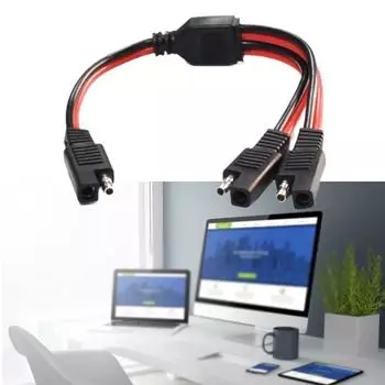 Сверхпрочный 14AWG SAE DC разъем автомобильного питания шнур для солнечной панели зарядный шнур стандартный SAE быстроразъемное соединение