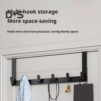 Сверхпрочный дверной крючок, вешалка для полотенец, грузоподъемность 10 кг, устойчивый к коррозии, экономящий место органайзер, крючок для одежды и пальто M чёрный