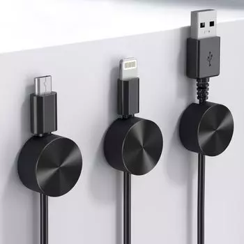 Сверхпрочный магнитный кабель Maveek, новая модель, магнитный кабель, управление кабелями, поставляется с металлическим креплением для кабеля USB Lan и металлической упаковкой без инструментов