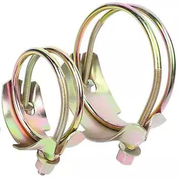 Сверхпрочный оцинкованный железный двойной хомут для шланга для водяных насосов 1 inch (ID 33mm)