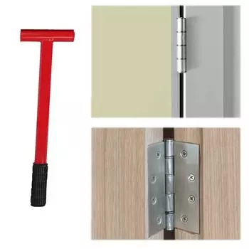 Сверхпрочный окрашенный стальной шарнирный ключ с резиновой рукояткой для регулировки дверных петель QDE