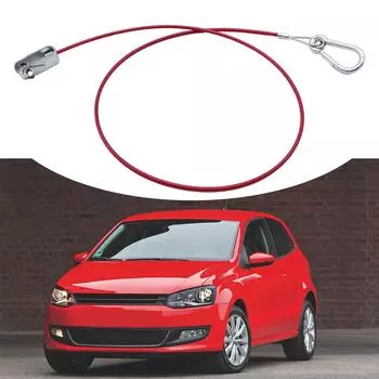 Сверхпрочный, прочный, из нержавеющей стали, трос для демонтажа прицепа с вилкообразной головкой, U-образный зажим, длина 100 см, аксессуар