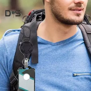 Сверхпрочный выдвижной брелок с магнитной застежкой, тактический держатель для бейджа, карабин, пряжка с легким вытягиванием 1pc