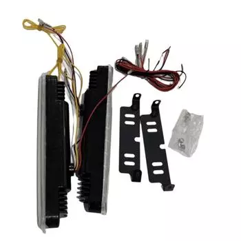 Сверхяркий ДХО, лампа для вождения, 30 светодиодов, противотуманная фара, янтарный указатель поворота для плохой погоды, дневной свет