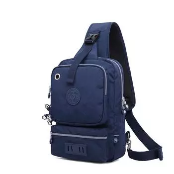 Сверхвысокая и специальная мужская нагрудная сумка, идентификационная сумка на молнии, нейлоновый однотонный полиэстер, износостойкий открытый карман, портативный для использования на открытом воздухе