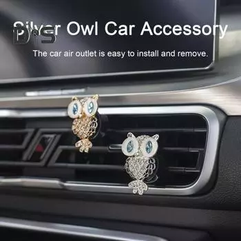 Сверкающая сова, автомобильная ароматерапия, устраняет запахи, длительная свежесть, смола, автомобильная ароматерапия с совой золотистый