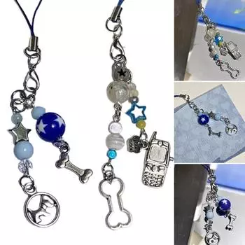 Сверкающая звезда телефонный брелок модный бисерный аксессуар универсальное украшение для брелока сумки и кошелька 2