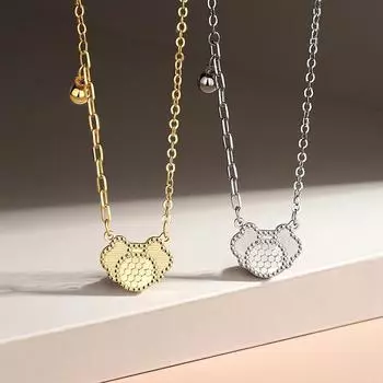 Сверкающее ожерелье с замком безопасности, женская легкая роскошная цепочка на ключицу