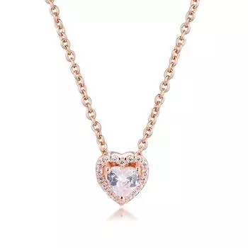 Сверкающее сердце колье женское ожерелье из стерлингового серебра 925 пробы 45 см звенья цепи ожерелья подвески ювелирные изделия подарок зима