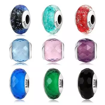 Сверкающие бусины из муранского стекла, розовые бабочки, серебряные подвески 925 пробы, подходят для оригинального браслета, изящные ювелирные изделия, подарки для женщин