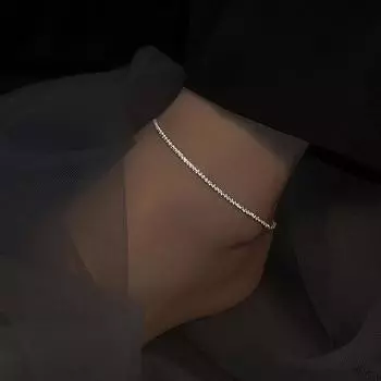 Сверкающий браслет на щиколотку, летний темперамент, легкая роскошь, нишевый дизайн, сверкающий звездный бирюзовый