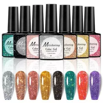 Сверкающий лазерный лак для ногтей для маникюрных салонов