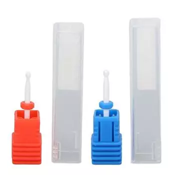 Сверла для дизайна ногтей, профессиональные насадки для удаления кутикулы, пилочки для ногтей, фрезы для маникюра Red F