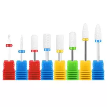 Сверла для ногтей для электрической дрели для ногтей, вращающиеся фрезы для ногтей, фрезы для ногтей, инструменты для маникюра и педикюра, набор для снятия гель-лака для ногтей