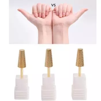 Сверла для ногтей Профессиональные Удаляют Гель Акрил Кутикулу Алмазные Вольфрамокарбидные Сверла Для Ногтей Инструмент Для Маникюра Педикюра 6