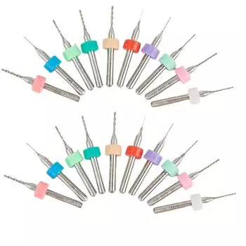 Сверла для печатных плат 0,3-1,2 мм, гравировальное сверло с фиксированным хвостовиком с ЧПУ