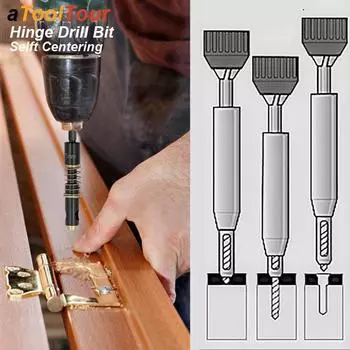 Сверла для петель, деревообработка, зенковка, инструмент для шкафа, самоцентрирующийся дверной шарнир 1/4 5 мм со штифтом, шаблон для поворота, проект полок