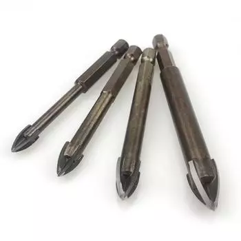 Сверла по камню для плитки, наконечник для копья, набор из 4 шт.