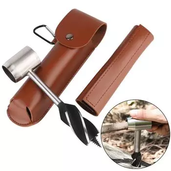 Сверла-шнеки Инструменты для деревообработки и выживания на открытом воздухе Сверлильный инструмент для кемпинга и пешего туризма Портативный ручной дрель Перфоратор