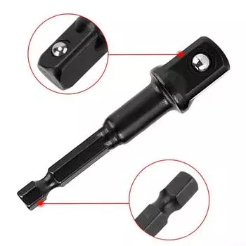 Сверла Удлинительный стержень Ударный шестигранный адаптер Адаптер для бит с квадратным гнездом