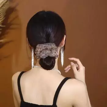 Сверление Большие Скранчи для Женщин Органза Кольцо Большого Кишечника Мода Прочный Повязка для Низкого Пучка Аксессуары для Волос