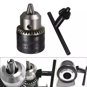 Сверлильный патрон 1,5–13 мм, быстросменный шестигранный привод 1/4 дюйма, ключ для патрона,