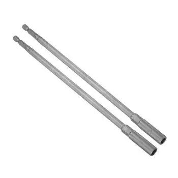 Сверло CoCud Quick Change Nut Setter Driver 8 мм, метрическое, длина хвостовика 250 мм, прямой хвостовик, набор из 2 1/4 CR-V, немагнитное