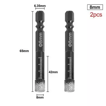 Сверло для алмазного сухого алмаза, длина 10 мм