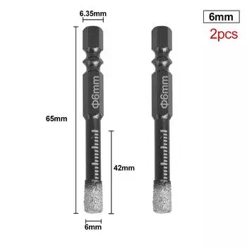 Сверло для алмазного сухого алмаза, длина 10 мм