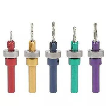 Сверло для деревообработки из сплава Сверло с потайной головкой Сверло для конических отверстий Монтаж винтов Лестничное сверло Саморез Коническое сверло для салата Pack of 1