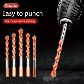 Сверло для керамической плитки, пробивное отверстие в бетоне, треугольник Dawang Alloy, 6 мм, стекло, цемент, керамика, комплект, ручная электрическая дрель