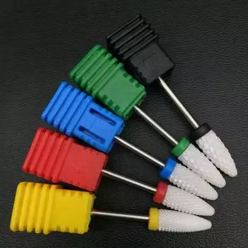 Сверло для ногтей Износостойкая нержавеющая керамика Электрическое сверло для ногтей для дома жёлтый