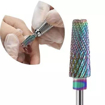 Сверло для ногтей Универсальное устройство для удаления гвоздей 5 в 1 Твердосплавное конусное поперечное сечение QT-153 (Аврора)