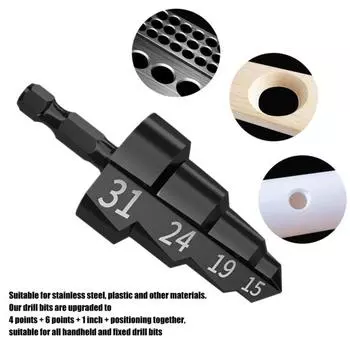 Сверло для расширения труб Yousheng Heavy Duty, устойчивое к коррозии, многослойная конструкция, ПВХ, инструмент для безопасного крепления труб чёрный