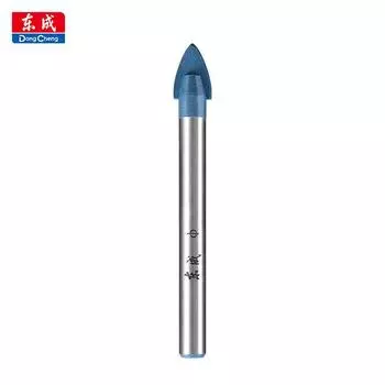 Сверло Dongcheng Alloy Triangle Bit Tile Bit, остроконечное угловое сверло, электрическая дрель, керамическое сверло, отверстие для настенного сверла 6 мм 4mm