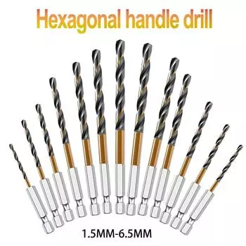 Сверло HSS из быстрорежущей стали, часть с увеличенным сроком службы, переходник с титановым покрытием