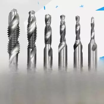 Сверло и метчик 4341 HSS с метрическим спиральным шестигранным хвостовиком M10 Single
