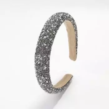 Сверло Имитация Жемчуга Хрустальный Жемчуг Ободок для Головы Серый Серебристый Черный Ободок на Голову Женский Девичий