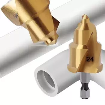 Сверло PPR Lifti с титановым покрытием, сменное ступенчатое сверло с полностью открытым шестигранным хвостовиком, инструмент для соединения водопроводных труб StyleB