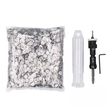 Сверло с зенковкой Limit с 2000 винтовыми колпачками, регулируемая глубина, набор сверл для деревообработки