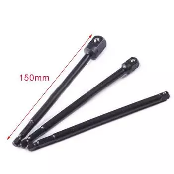 Сверло-удлинитель для электроинструмента, 1/4 дюйма, 3/8 дюйма, 1/2 дюйма, шестигранная головка, адаптер хвостовика привода, инструмент