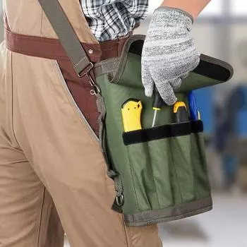 Свернутая сумка для инструментов с ручкой, водонепроницаемая, износостойкая, портативная, сверхпрочная, органайзер для инструментов, сумка для хранения армия зеленый