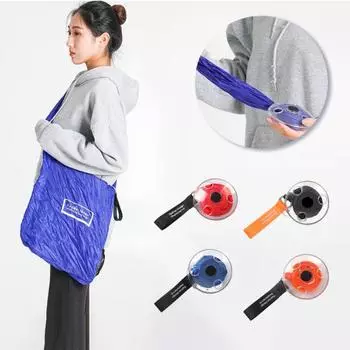 Свернутый портативный ремешок многоразового использования из сверхпрочной ткани, многофункциональный продуктовый магазин большой емкости чёрный