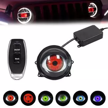 Свет Devil Eyes для автомобилей. USB Devil Eye Devil Eye Headlight. Светодиодные фары Devil Eye для автомобилей с регулируемым рисунком глаз. 12 В Devil Eyes для автомобилей One Size