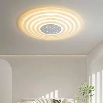 Свет в гостиной — простой, современный, атмосферный и высококачественный. Свет в зале очень яркий, а светодиодный потолочный светильник в спальне имеет круглую форму. Diameter 50cm