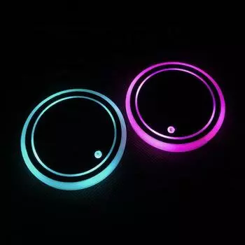 Света СИД света внутренней атмосферы цветов RGB 7 для чашки автомобиля