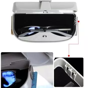 Светильник для авто солнцезащитного козырька Держатели для солнцезащитных очков Многофункциональные очки Клип-карта Билет чёрный