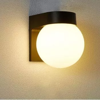 Светильник для крыльца, светодиодный настенный светильник, круглый, квадратный, для лестницы, входной двери, ПК, IP54, дом, сад, терраса, крыльцо, водонепроницаемый, наружный настенный светильник warm light